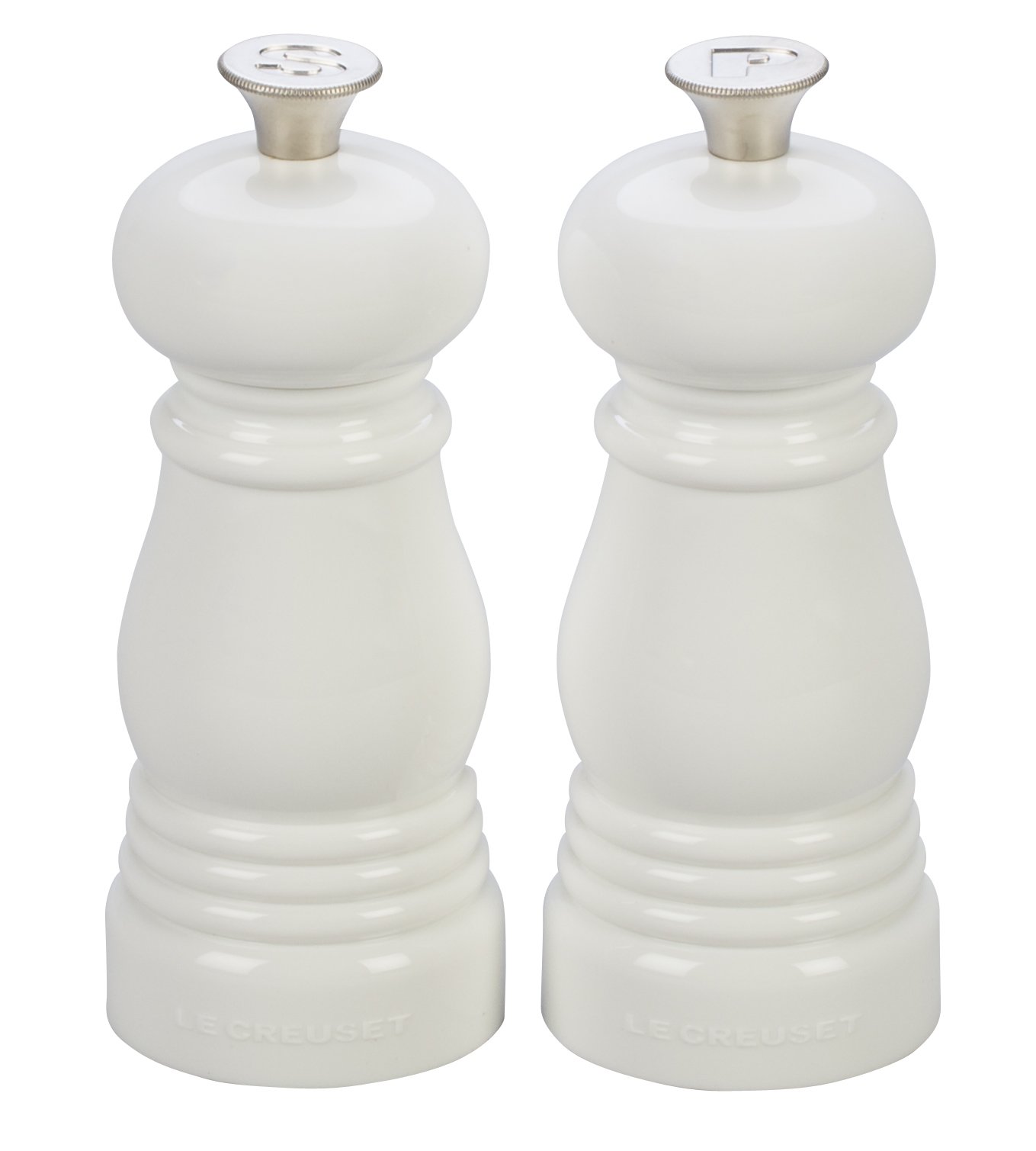 Foto 2 pulgar | Set De Molinillos De Sal Y Pimienta Le Creuset Petite White, 5 X 2 Cm - Venta Internacional.