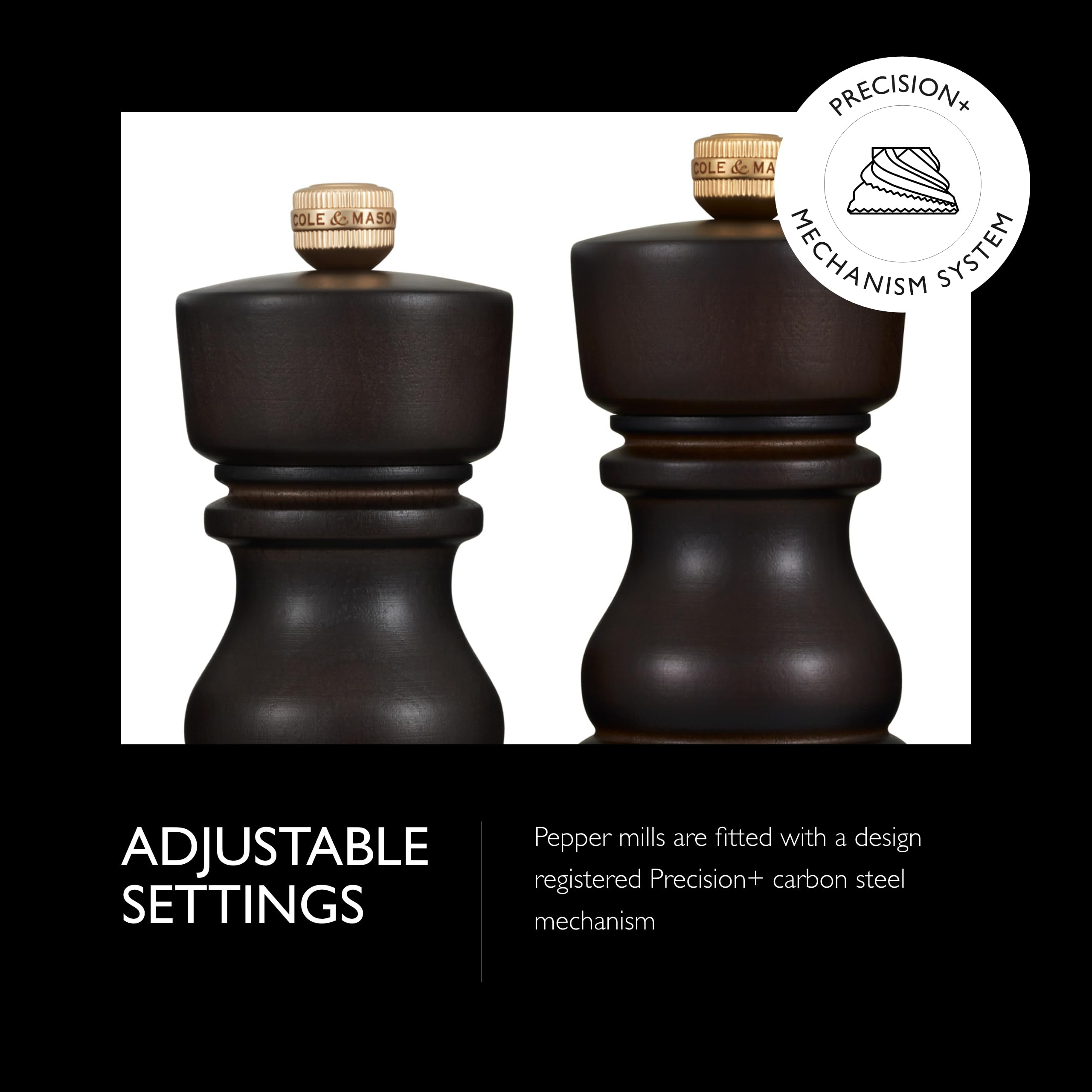 Foto 3 | Set De Molinillos De Especias Cole & Mason London, Rellenables Con Sal Y Pimienta - Venta Internacional.
