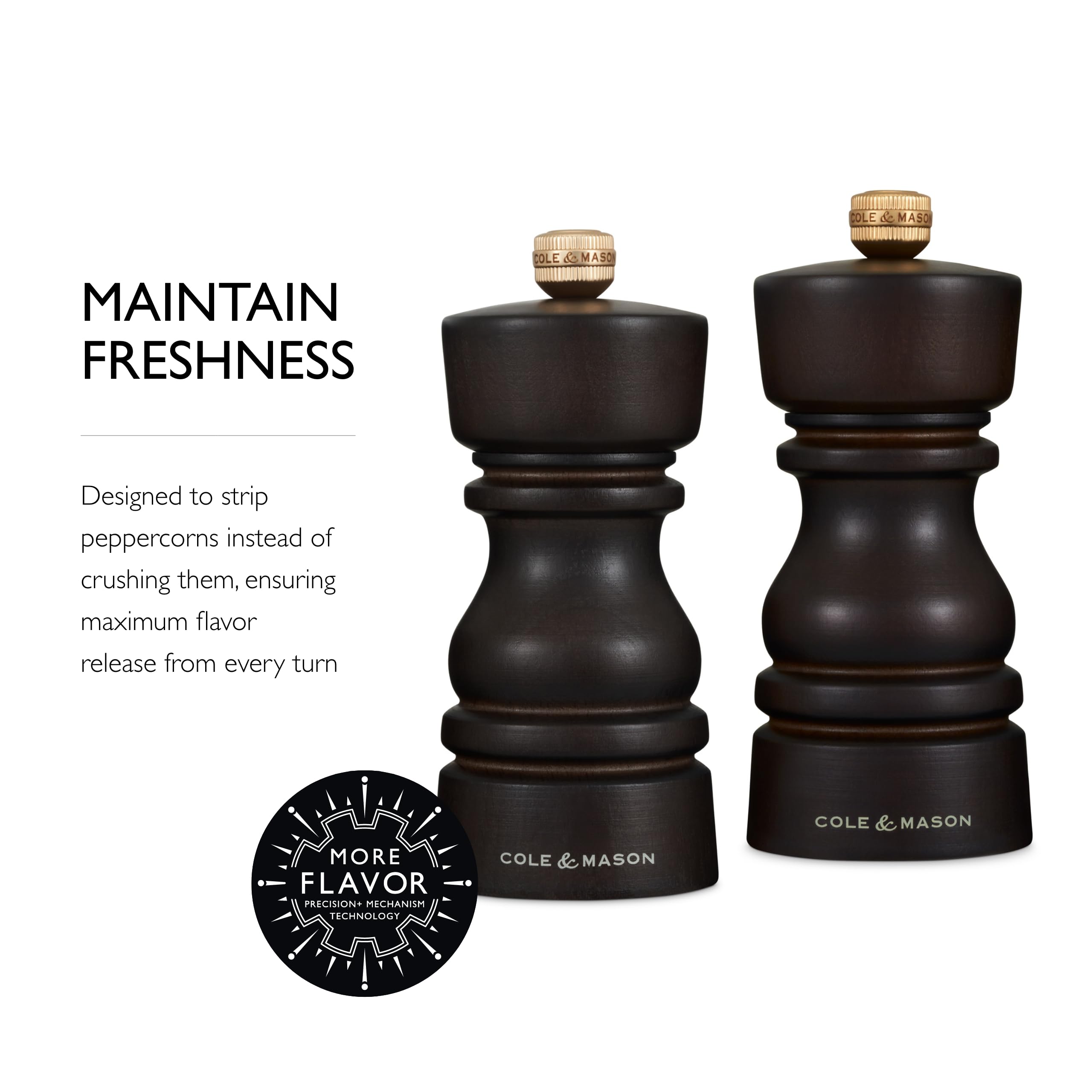 Foto 5 pulgar | Set De Molinillos De Especias Cole & Mason London, Rellenables Con Sal Y Pimienta - Venta Internacional.