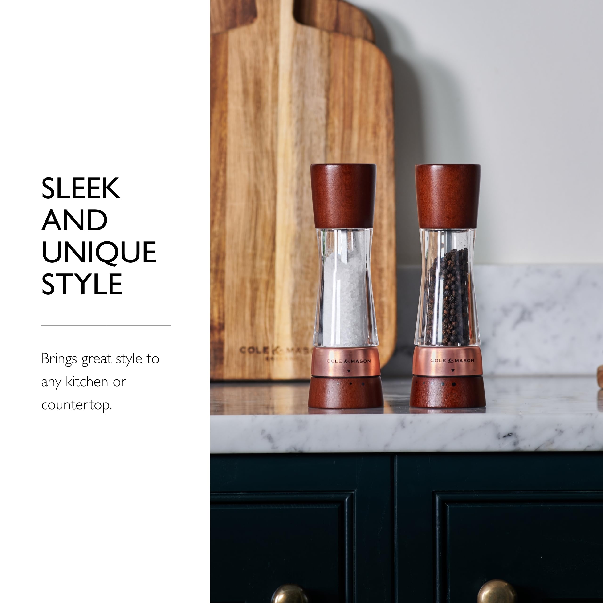 Foto 7 | Set De Regalo Con Molinillo De Sal Y Pimienta Cole & Mason Derwent Rose Gold - Venta Internacional.