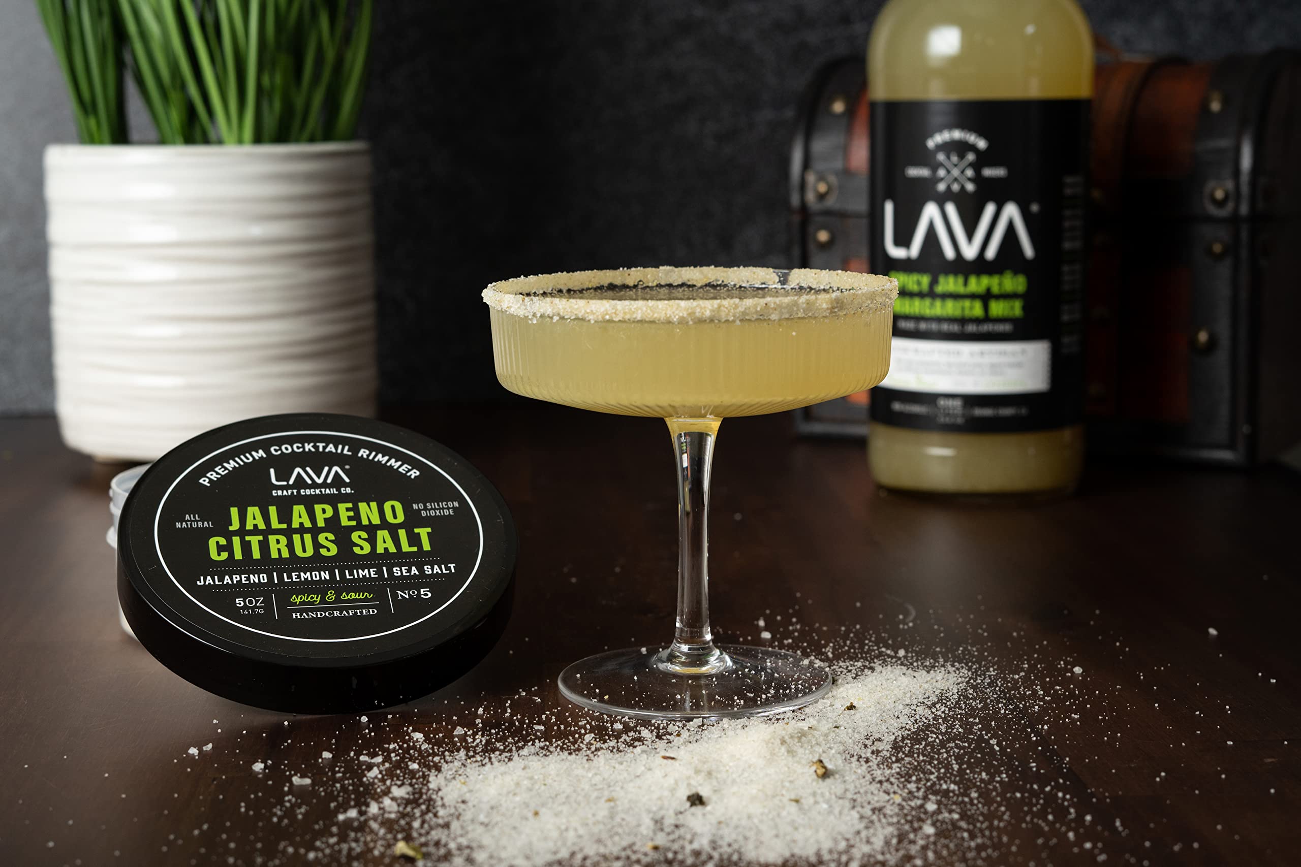 Foto 3 pulgar | Sal Para Margaritas Con Jalapeño Y Cítricos Lava Premium  Rimmer - Venta Internacional.