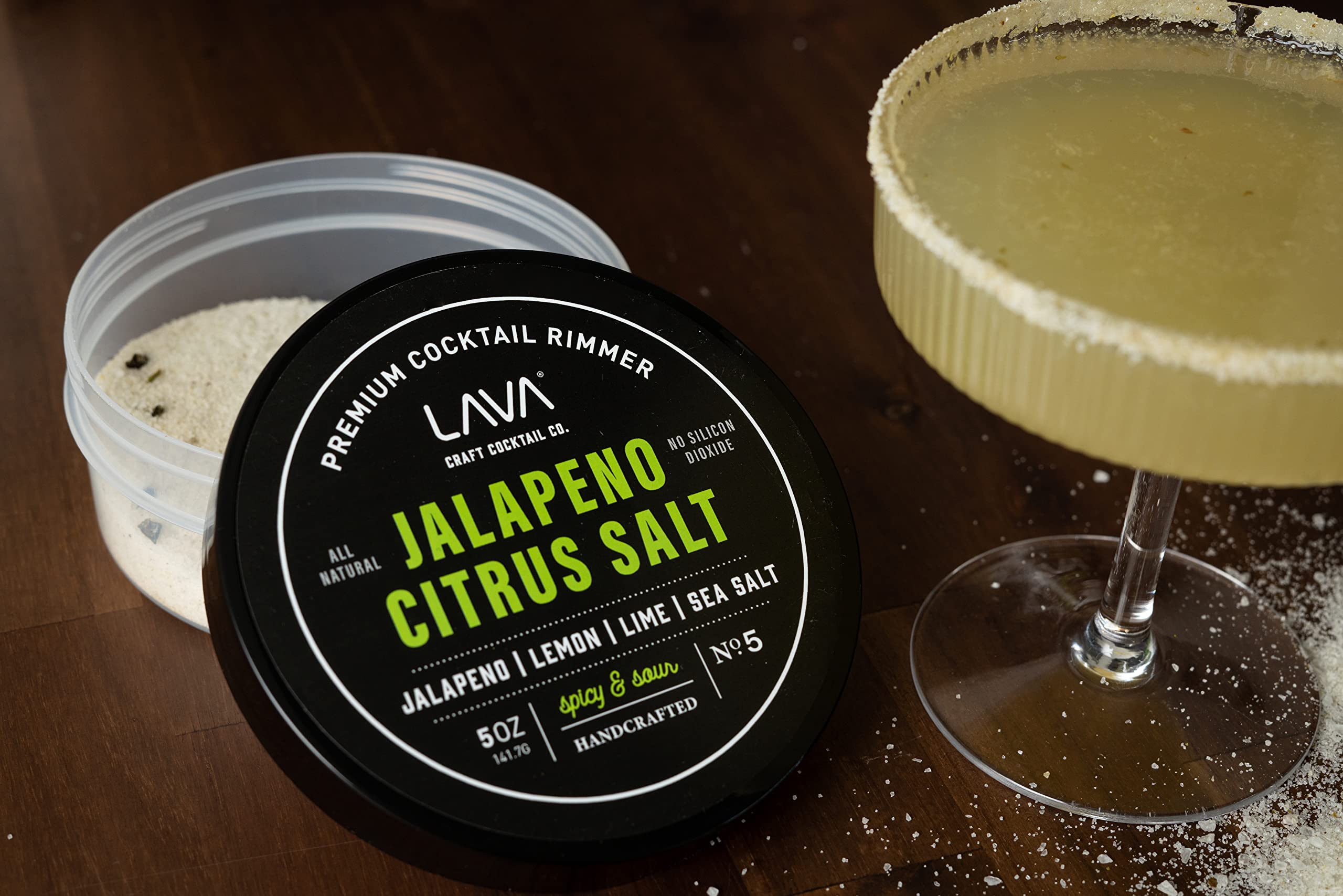 Foto 4 pulgar | Sal Para Margaritas Con Jalapeño Y Cítricos Lava Premium  Rimmer - Venta Internacional.