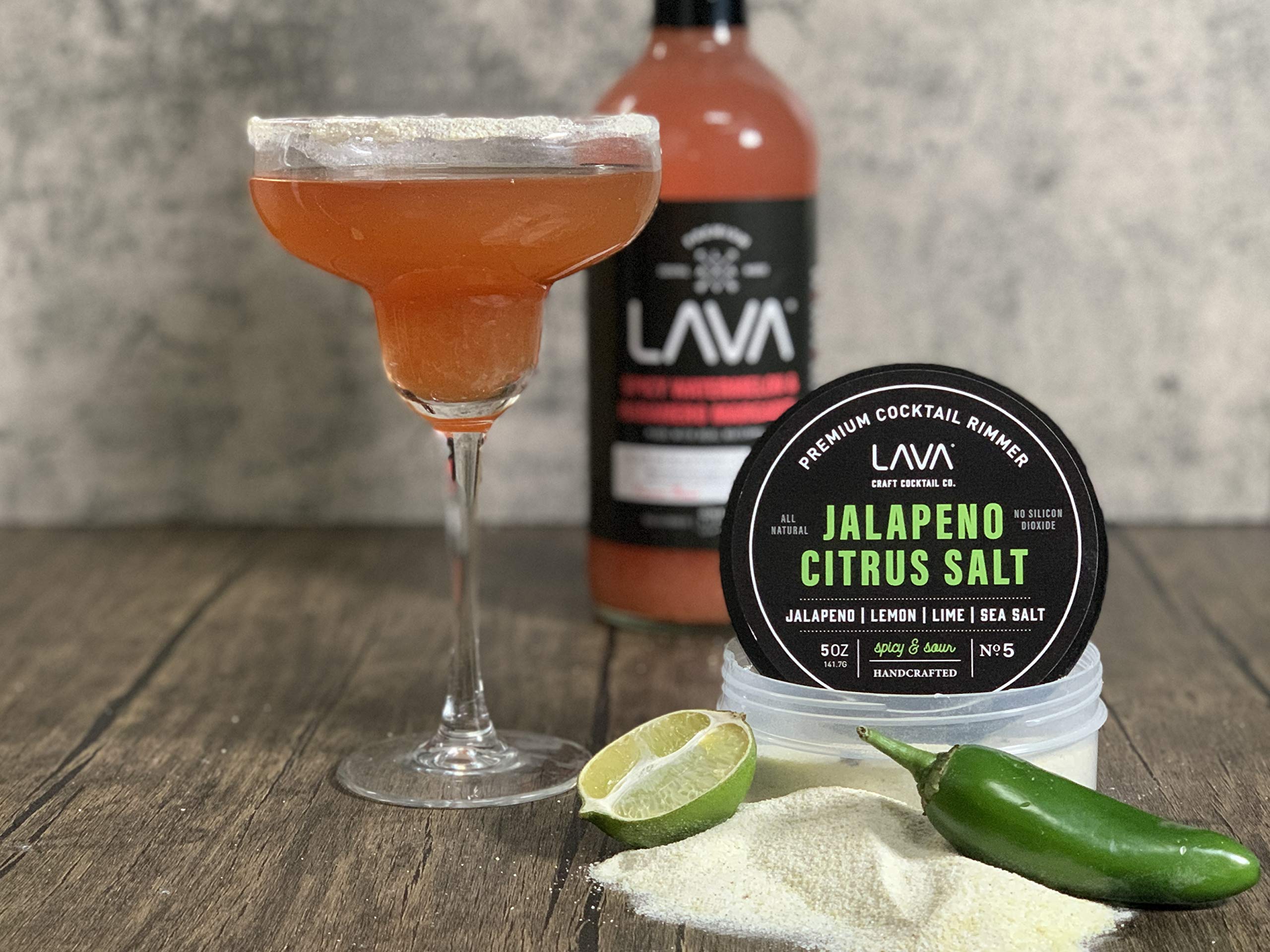 Foto 6 pulgar | Sal Para Margaritas Con Jalapeño Y Cítricos Lava Premium  Rimmer - Venta Internacional.