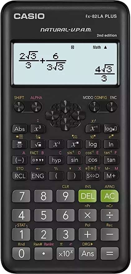 Calculadora Cientifica Casio Fx-82laplus Color Negro