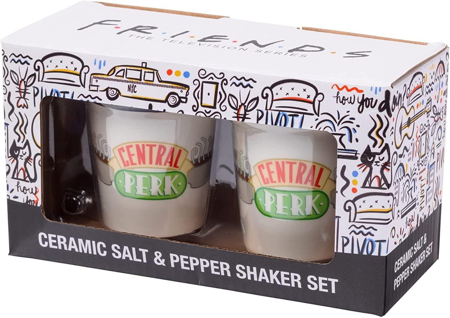 Foto 6 pulgar | Salero Y Pimentero Silver Buffalo Friends Central Perk - Venta Internacional.
