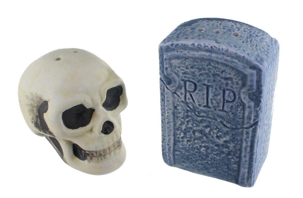 Foto 1 | Salero Y Pimentero Toynk Graveyard Skull And Tombstone - Venta Internacional.