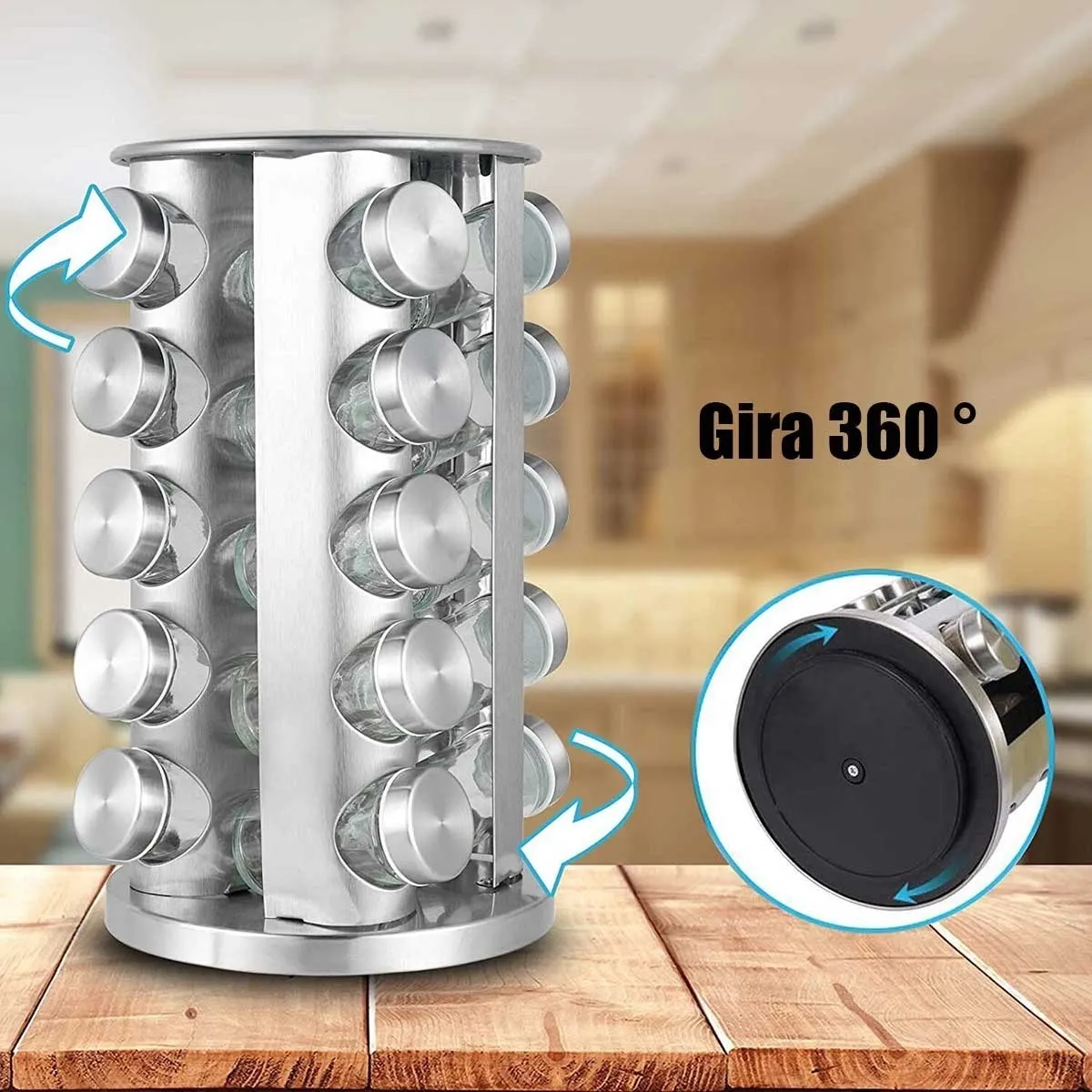 Foto 4 pulgar | Especiero Moderno para Cocina 20 Piezas
