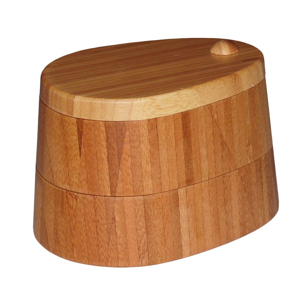 Foto 2 | Totally Bamboo Especiero Doble De Bambú Con Tapa Magnética