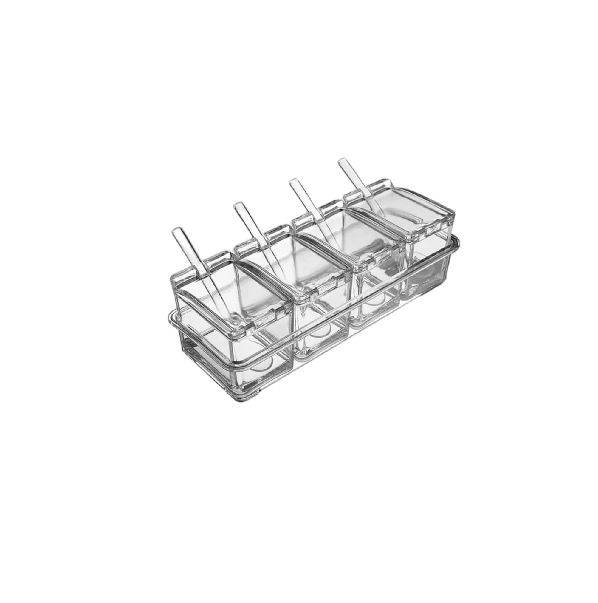 Especiero Moderno Organizador Cocina Condimentos Multiusos Transparente $499