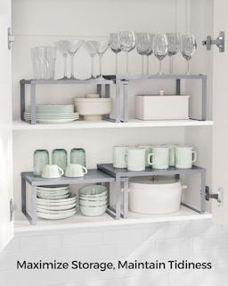 Foto 3 | Set De 4 Unidades De Spice Rack Songmics Ukcs006s01, Metal Plateado