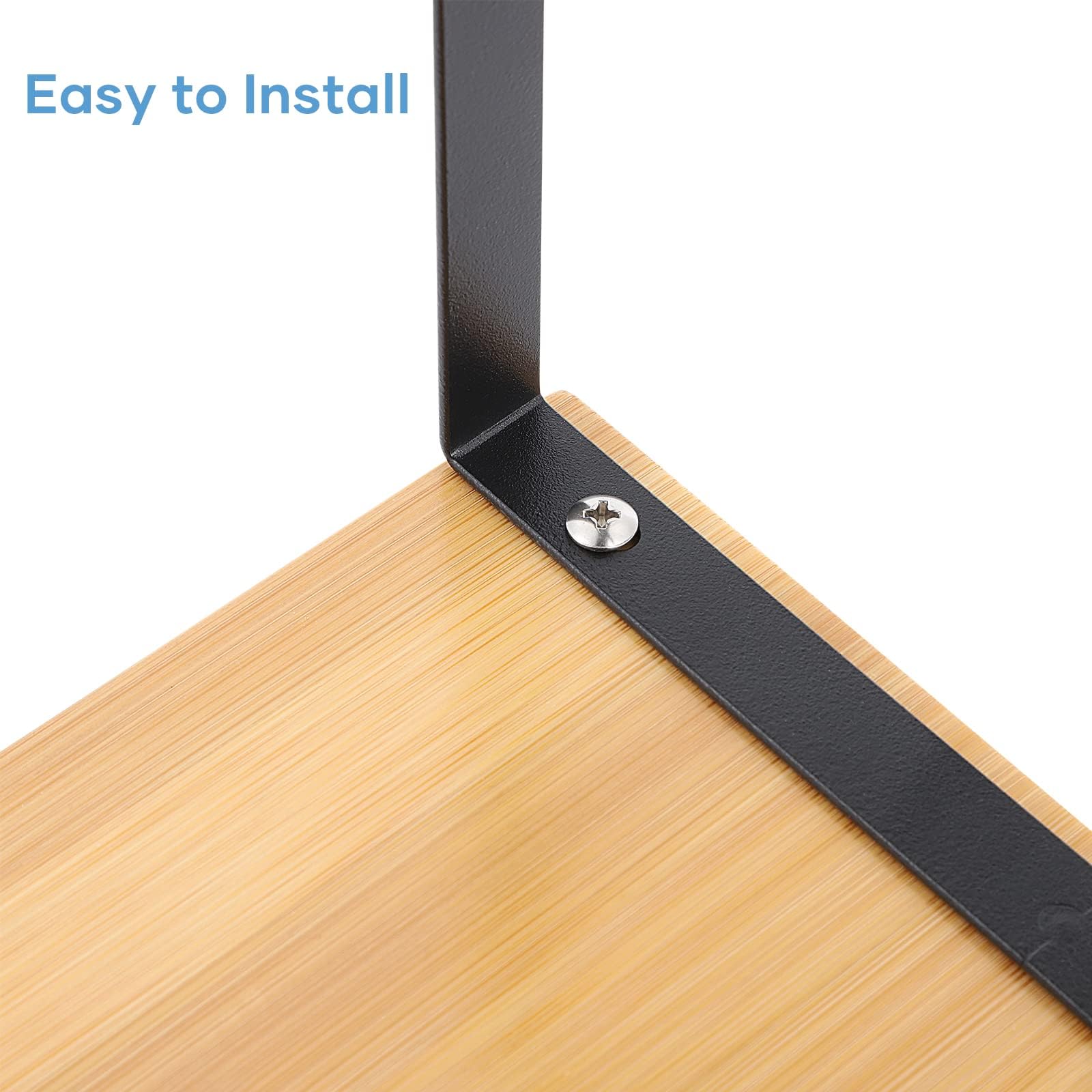 Foto 6 | Shelf Organizer Nex - Juego De Muebles Y Encimeras De Cocina (4 Unidades), Color Negro Y Natural - Venta Internacional.