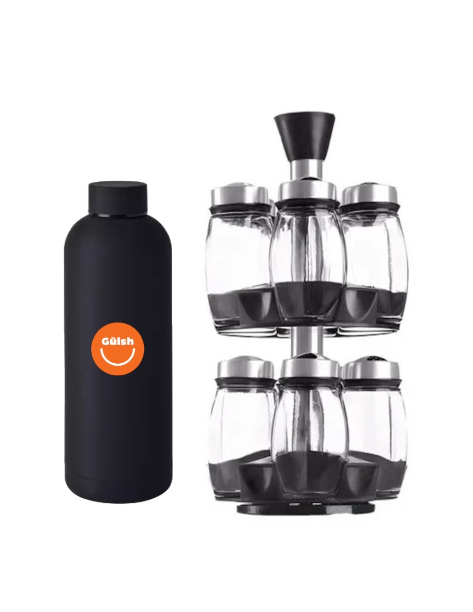 Especiero Giratorio 360º  + Termo De Agua Güish