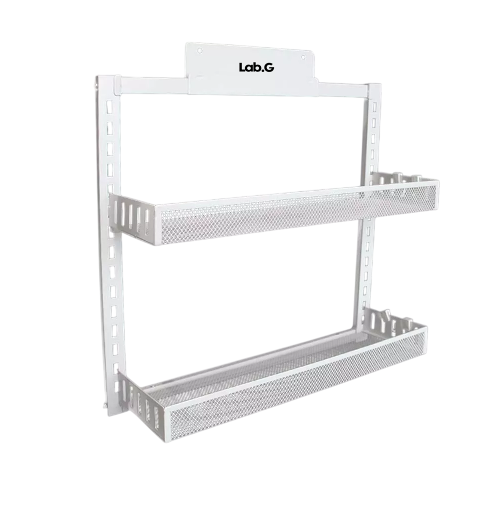 Foto 2 pulgar | Especiero Estante Organizador Metálico Cocina 2 Niveles Blanco