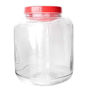 Foto 1 | Frasco De Vidrio Grueso Vencort Tapa Roja 4.5 Litros