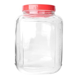 Foto 3 | Frasco De Vidrio Grueso Vencort Tapa Roja 4.5 Litros