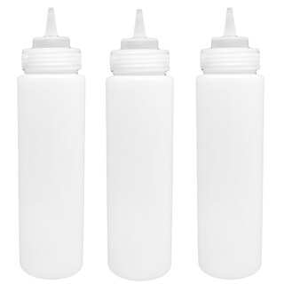 Foto 1 | Set 3 Dispensadores Botellas De Aderezos Apachurrable Vencort Color Blanco 24 Oz / 700 Ml