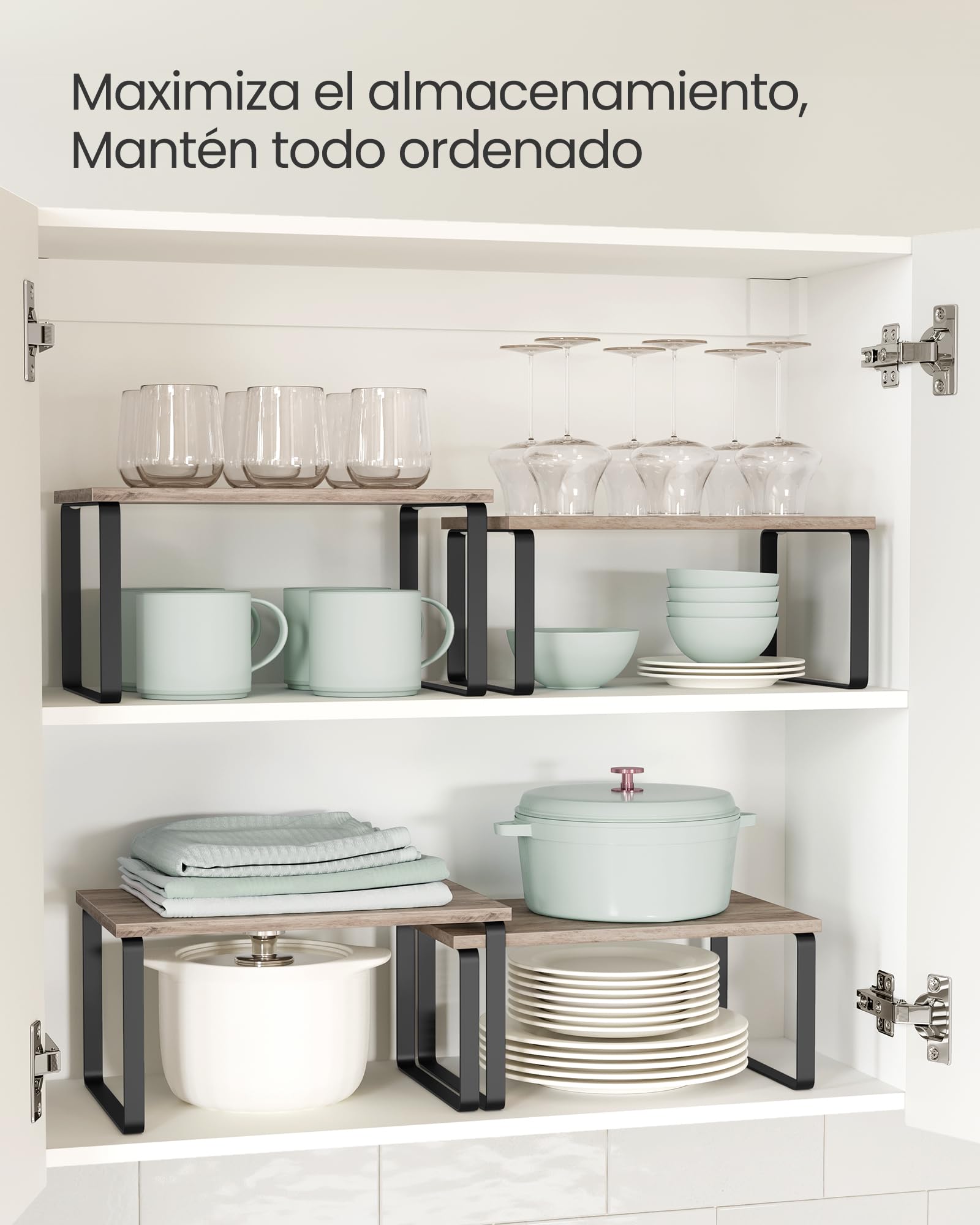 Foto 4 pulgar | Especiero De Cocina Songmics Mkcs020x02 Greige Mélange