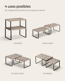 Foto 7 | Especiero De Cocina Songmics Mkcs020x02 Greige Mélange