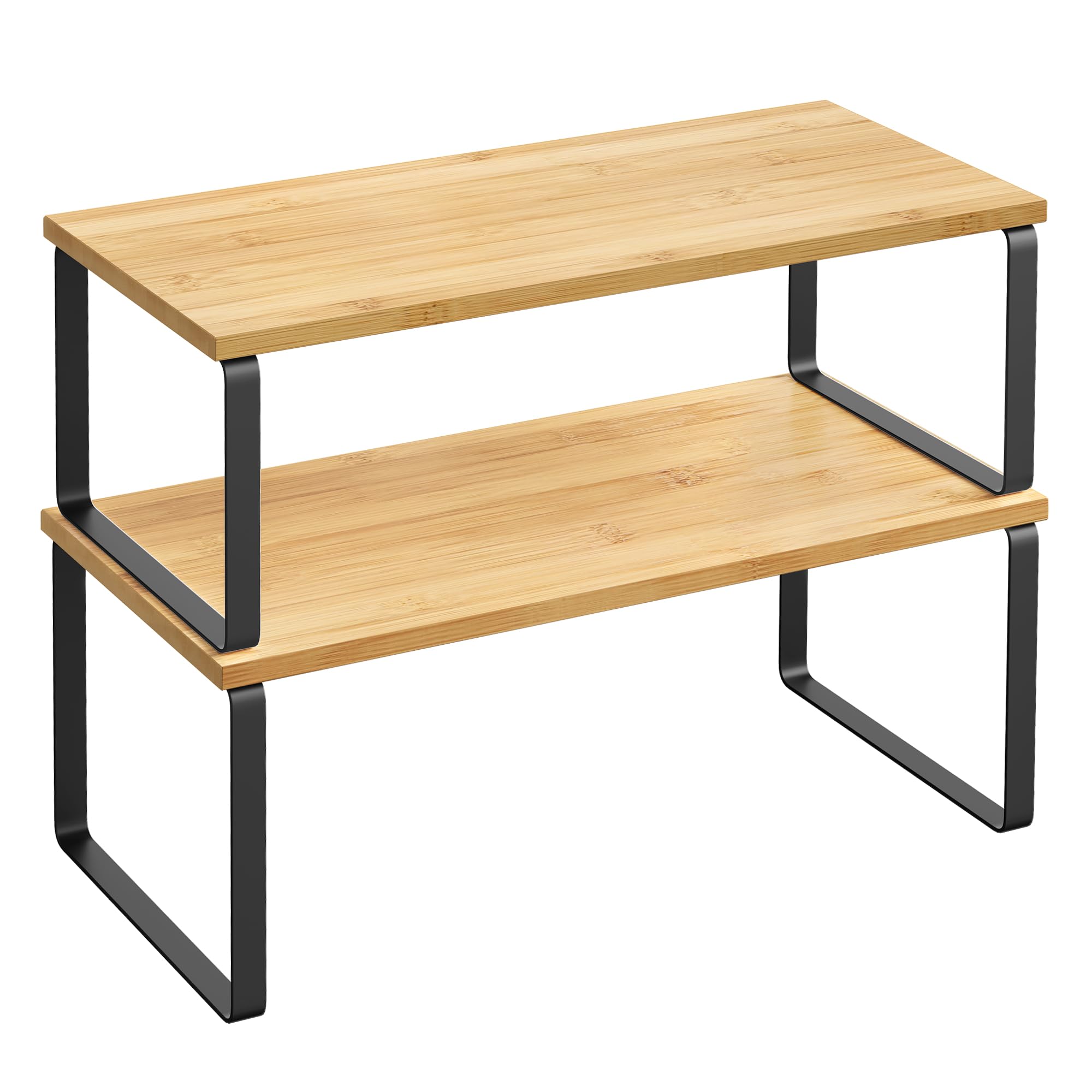 Foto 1 | Especiero De Cocina Songmics Mkcs200b01 De 2 Niveles, Negro Y Beige