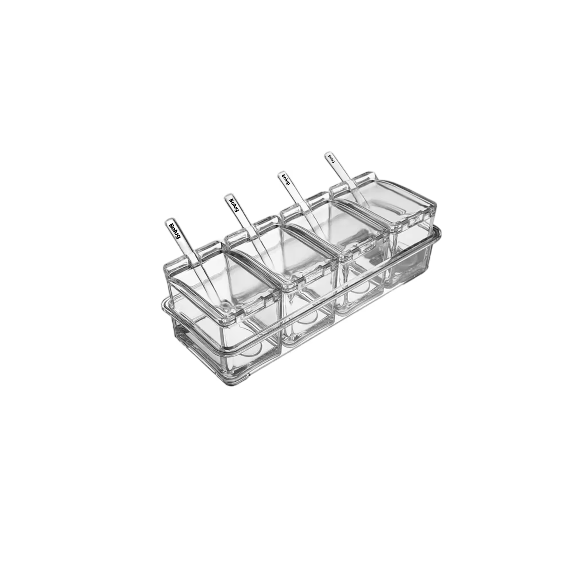 Foto 2 pulgar | Especiero Moderno Organizador Cocina Condimentos Multiusos Belug, Transparente