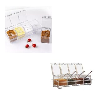 Foto 3 | Especiero Moderno Organizador Cocina Condimentos Multiusos Belug, Transparente