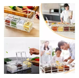 Foto 3 | Especieros Belug Salsera Organizador Azucarero Cocina 4 Piezas Transparente