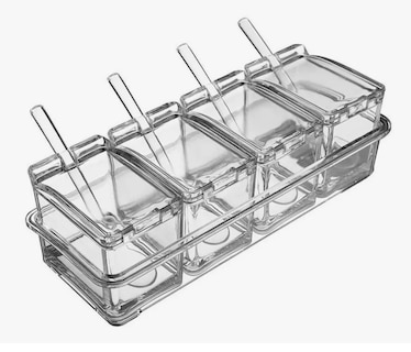 Foto 1 | Especiero de Plástico Tucson Transparente con 4 Espacios