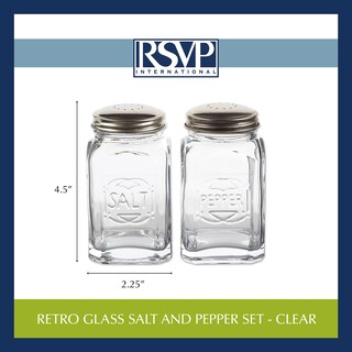 Foto 3 | Salero Y Pimentero Rsvp International Jumbo Retro Glass - Venta Internacional.