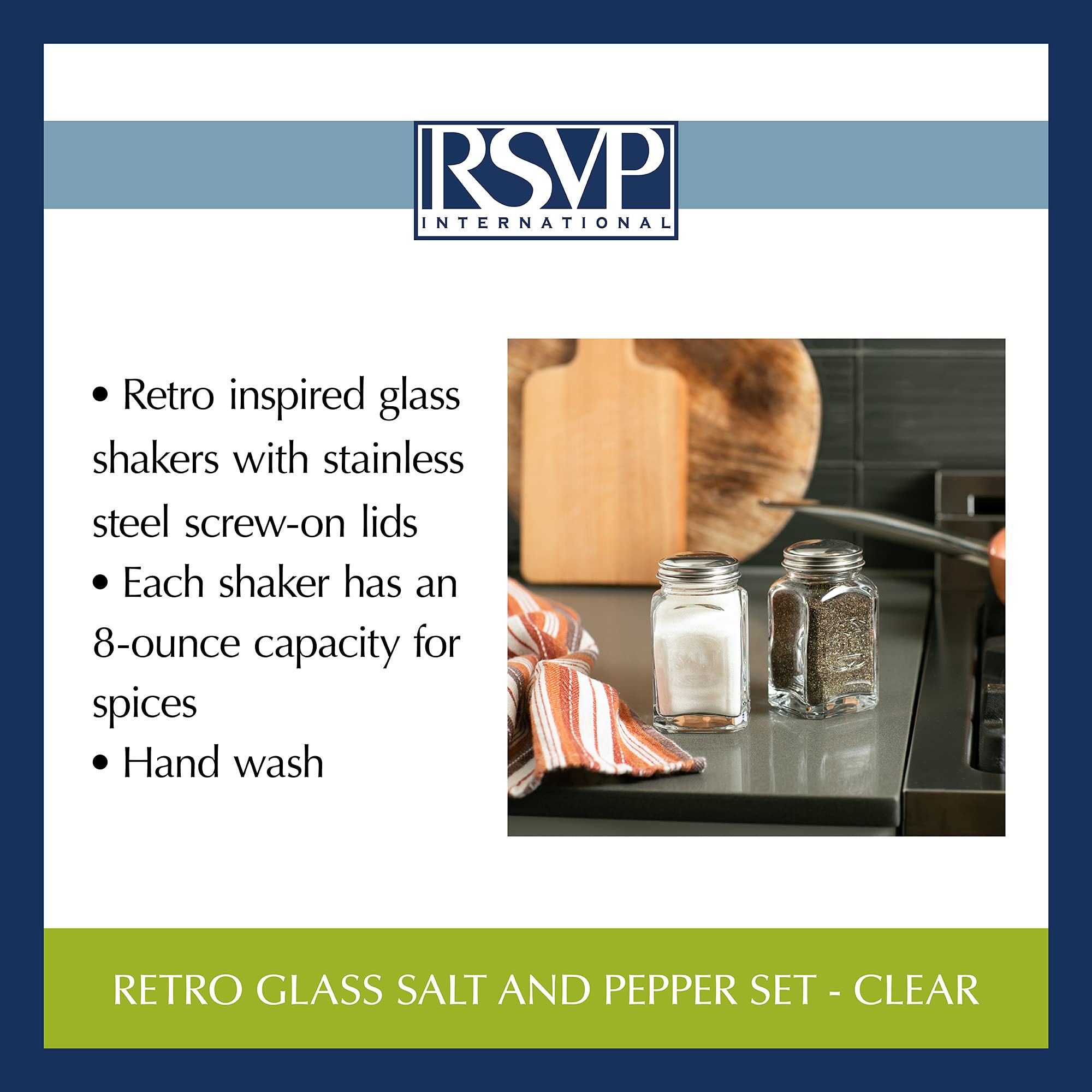 Foto 7 pulgar | Salero Y Pimentero Rsvp International Jumbo Retro Glass - Venta Internacional.