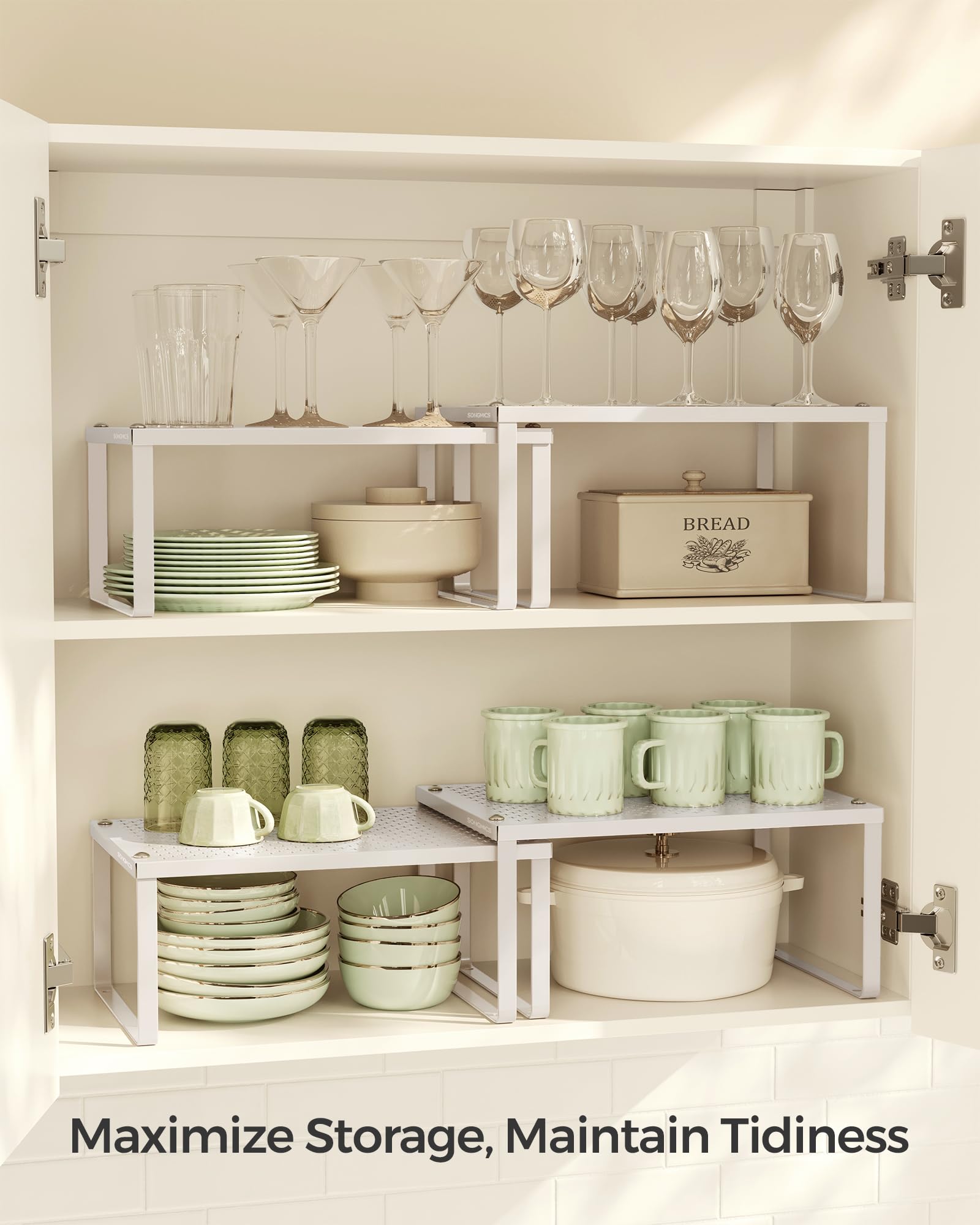 Foto 4 pulgar | Spice Rack Songmics Ukcs001k01 Metal Avena Beige (juego De 2) - Venta Internacional.