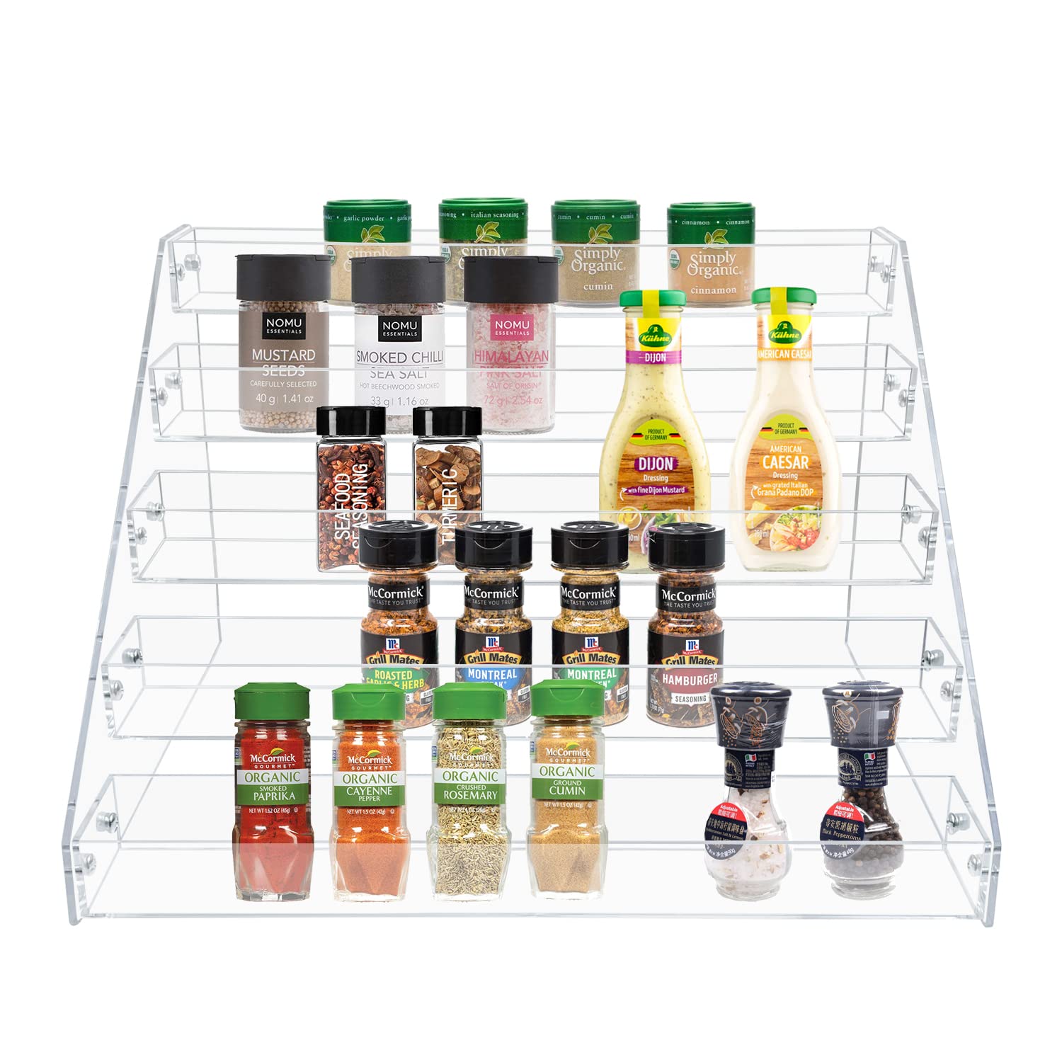 Foto 2 pulgar | Organizador De Condimentos Escalonado Spice Rack Pmmasto, Acrílico - Venta Internacional.