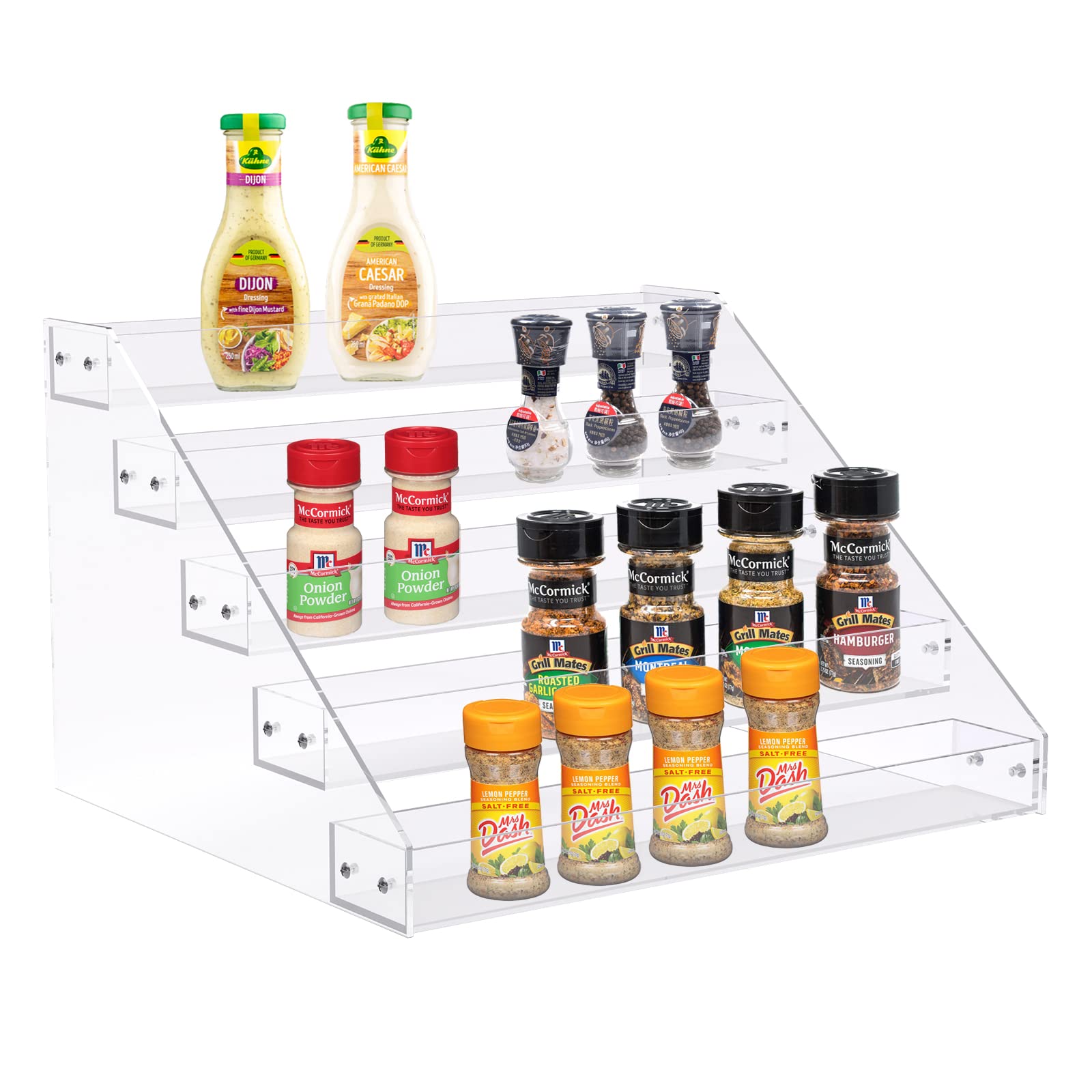 Foto 3 pulgar | Organizador De Condimentos Escalonado Spice Rack Pmmasto, Acrílico - Venta Internacional.