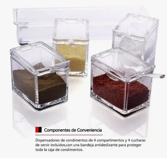 Foto 3 | Especiero Moderno Organizador Cocina Condimentos Multiusos