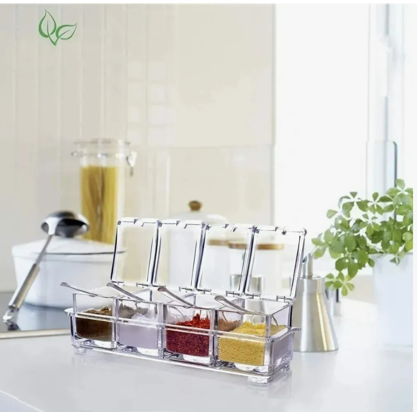 Foto 5 pulgar | Especiero Moderno Organizador Cocina Condimentos Multiusos