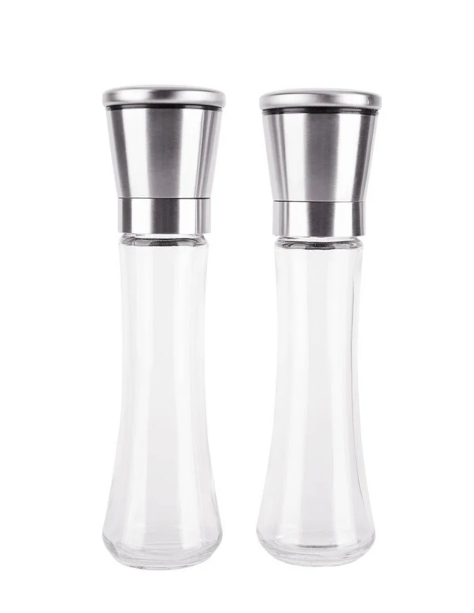 Foto 3 pulgar | 2 Piezas Molinillo Para Sal Y Pimienta Con Soporte + Termo Güish Regalo