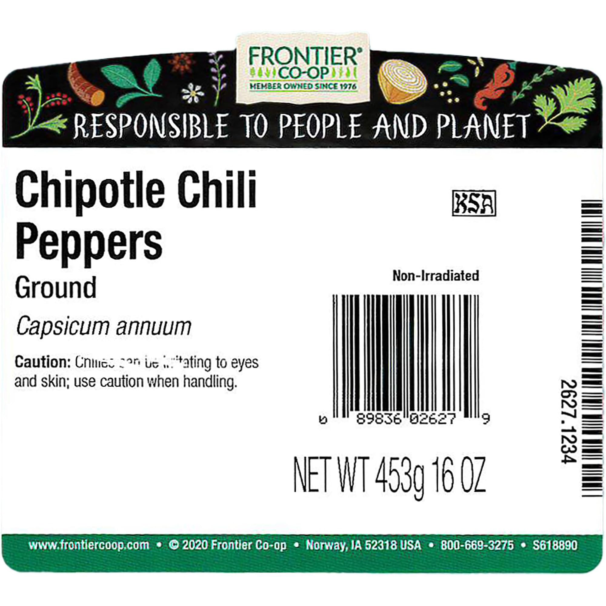 Foto 3 pulgar | Chipotle Molido  Chiles  Frontier Co-op  454 G - Venta Internacional.
