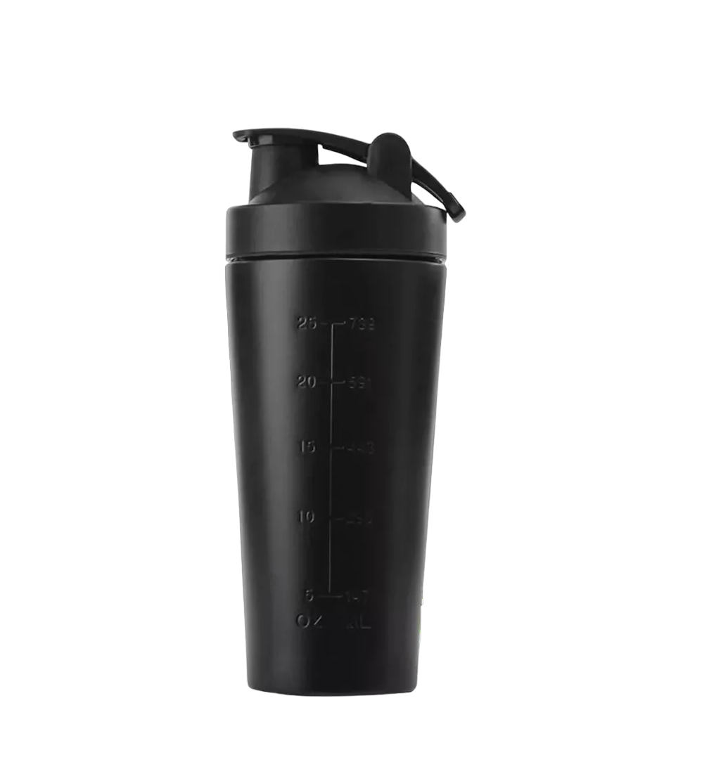 Vaso Shaker de Acero Inoxidable Negro