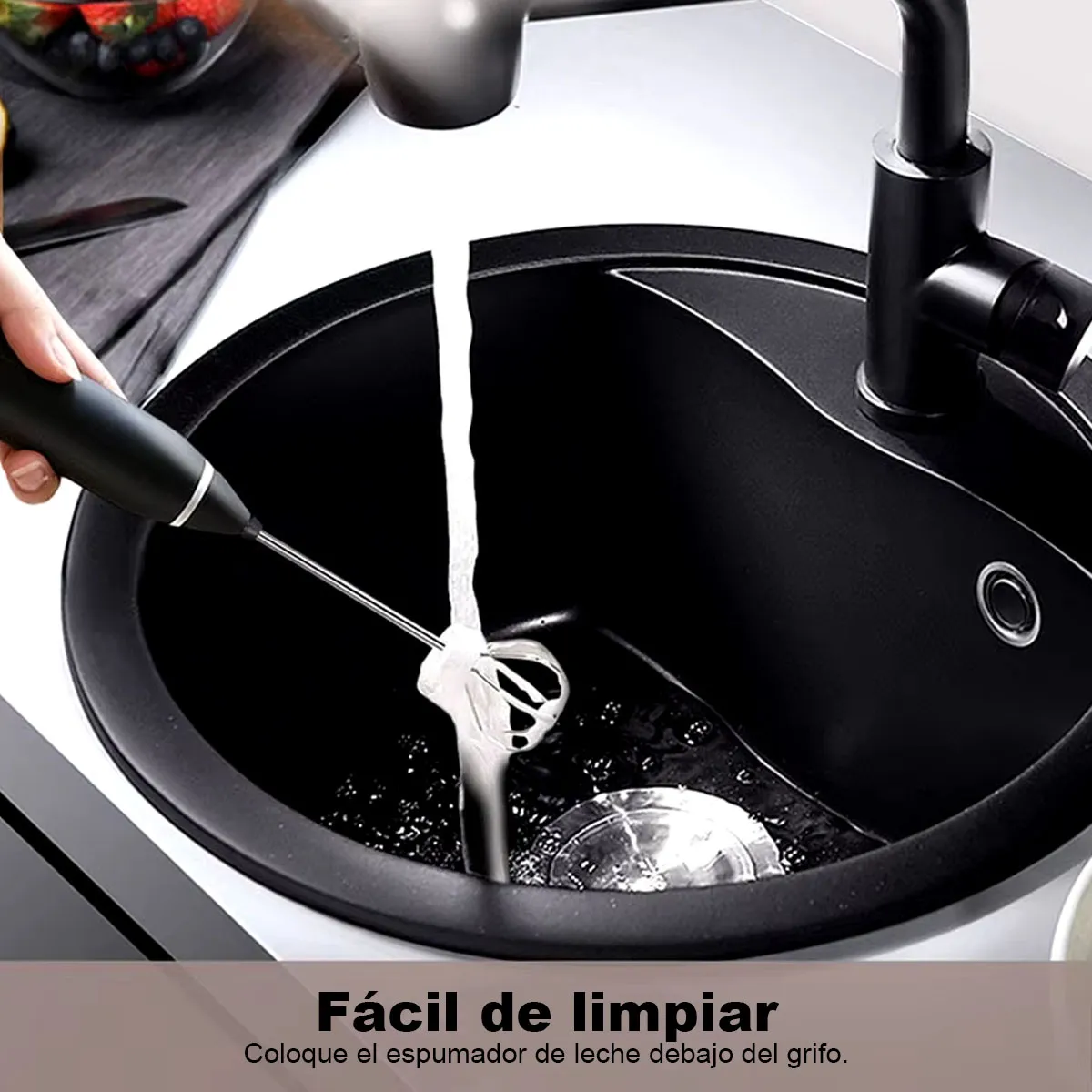Foto 7 pulgar | Mini Batidor Electrico Kimhi Portatil Recargable 3 Velocidades