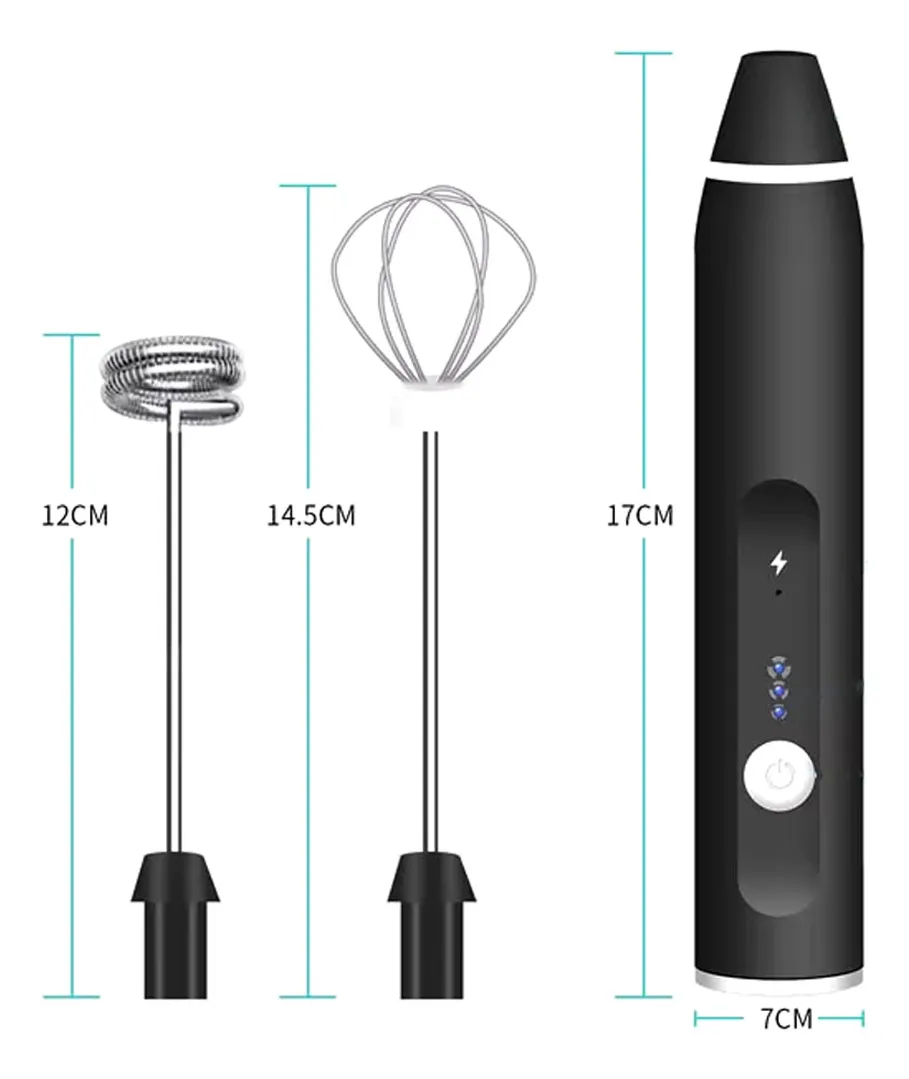 Foto 9 pulgar | Mini Batidor Electrico Kimhi Portatil Recargable 3 Velocidades
