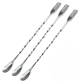 Foto 1 | Set Elegante Xtellar De 3 Agitadores Cuchara Mezcladora De Acero Inoxidable Elite 32cm