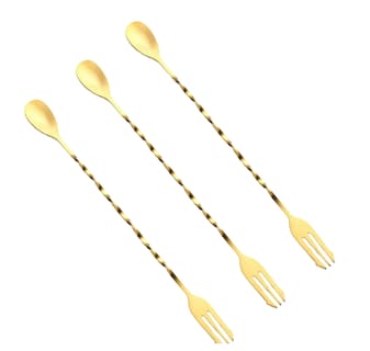Foto 1 | Set Xtellar De 3 Cucharas Agitadoras Premium En Acero Inoxidable De 32cm Para Cocteles