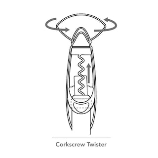Foto 3 | Sacacorchos de Botellas de Vino Twister Vacu Vin