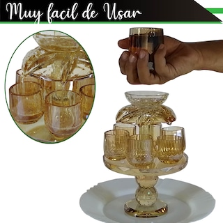Foto 6 | Set de Accesorios para Vino Chic Fantasy SX312 color Plata 4 Piezas