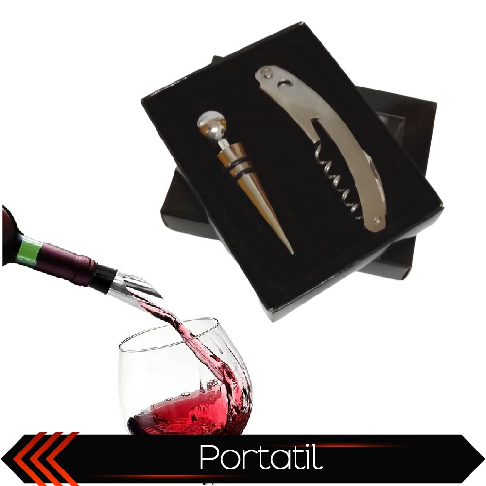 Foto 6 pulgar | Set De Vino Chic Fantasy Juego De 2 Piezas Accesorios Para Vino Set De Bar