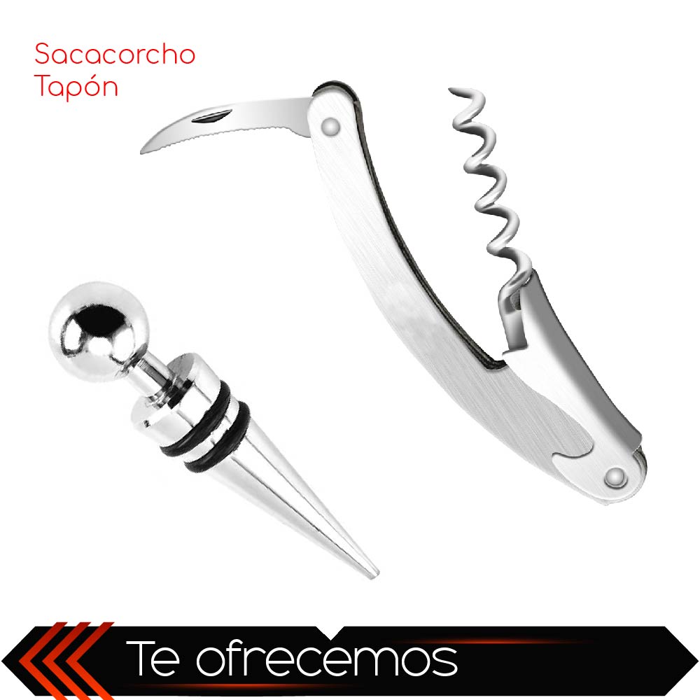 Foto 7 pulgar | Set De Vino Chic Fantasy Juego De 2 Piezas Accesorios Para Vino Set De Bar