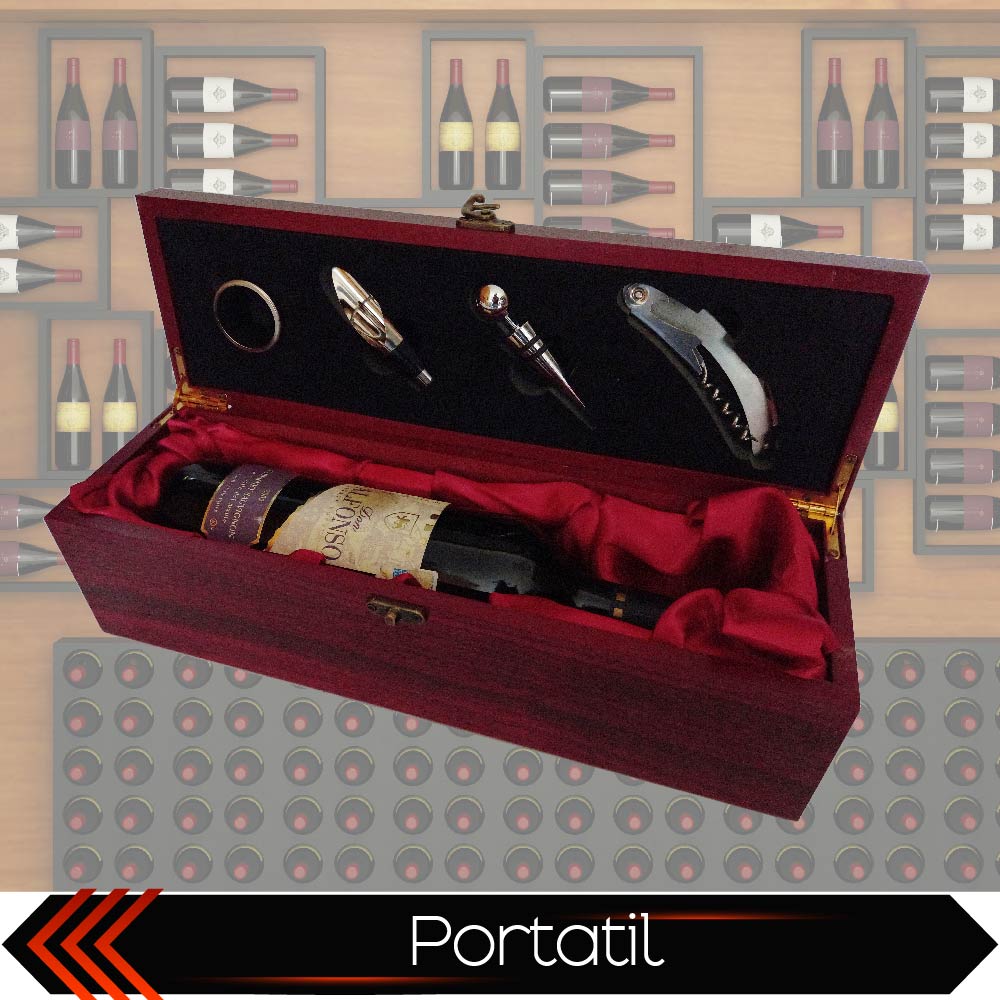 Foto 7 pulgar | Set De Vino Juego 4 De Accesorios Para Vino En Caja Para Botella CHIC FANTASY