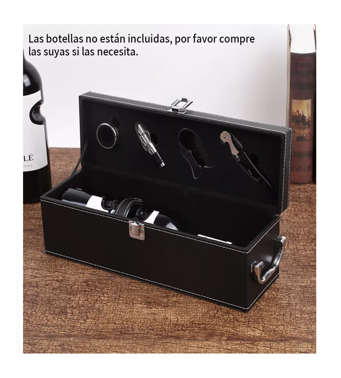 Foto 5 | Caja para Vino Belug Negro