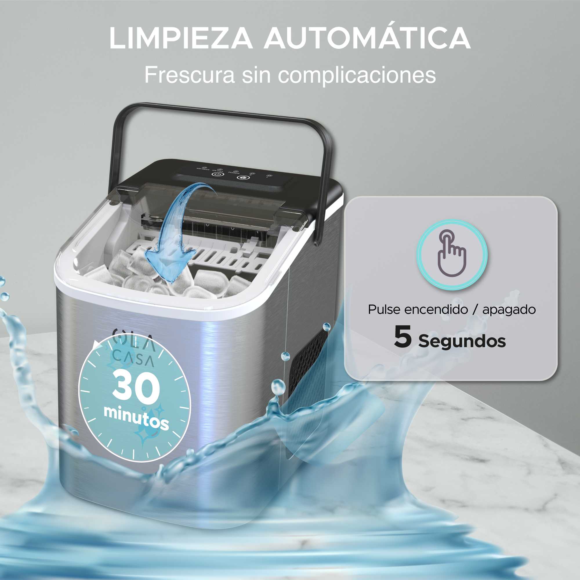 Foto 8 | Máquina de Hielo Ola Casa 12 kg