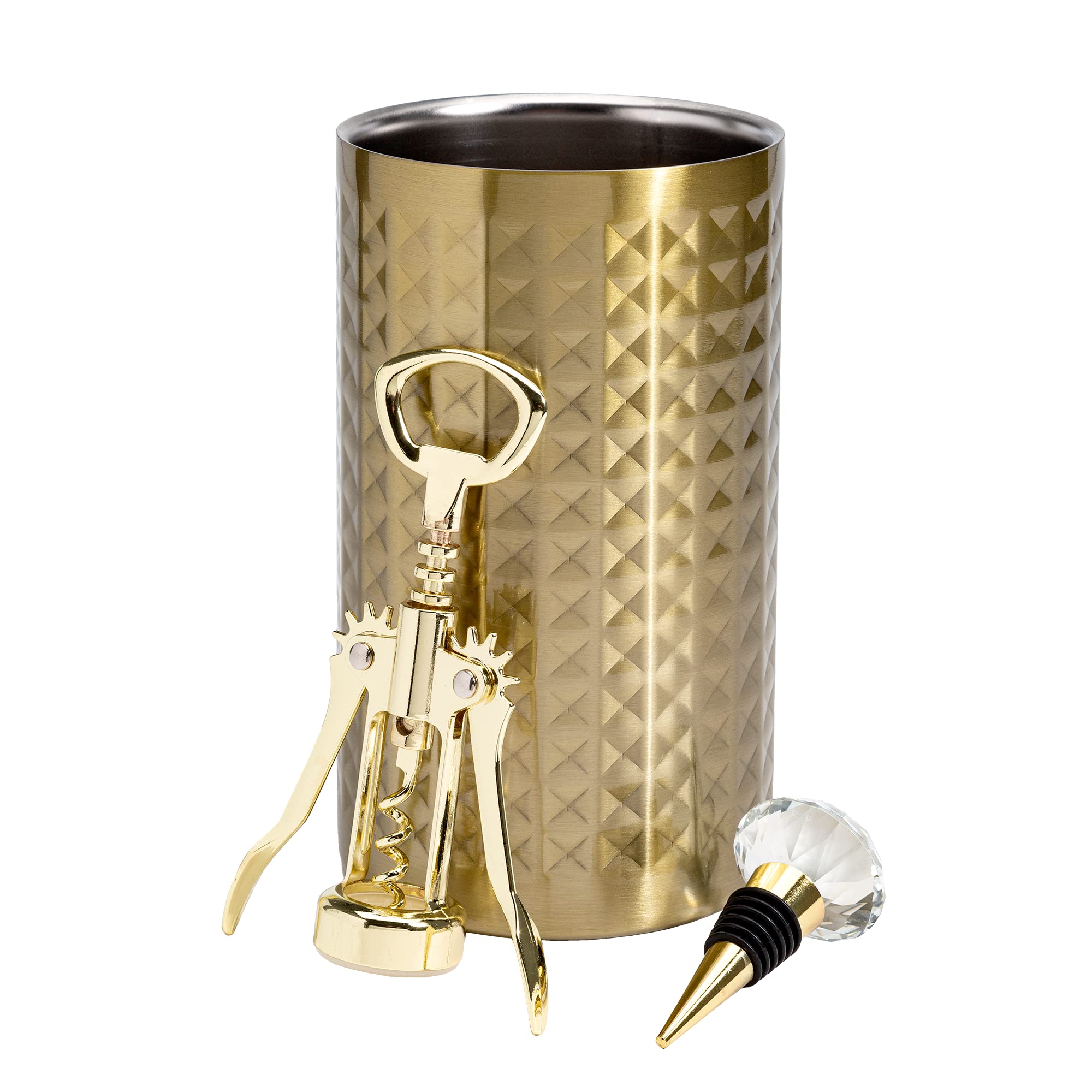 Set Enfriador De Botellas De Vino Paris Hilton Con Aislamiento De Doble Pared - Venta Internacional.