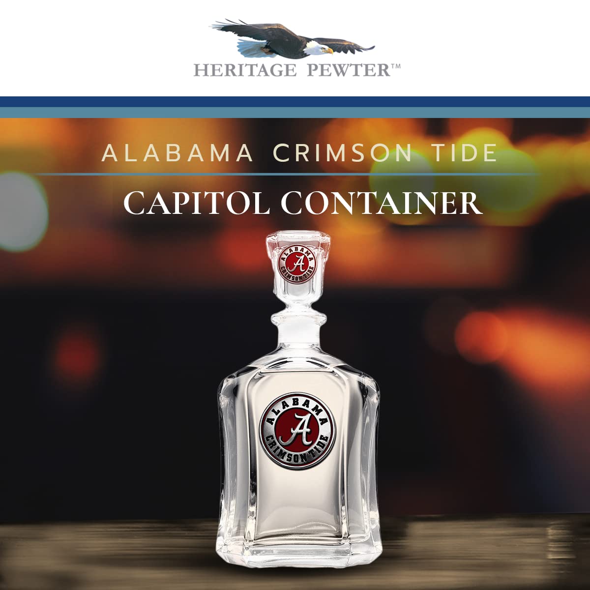 Foto 3 pulgar | Capitol Container Heritage Pewter Alabama, Vidrio De 710 Ml - Venta Internacional.